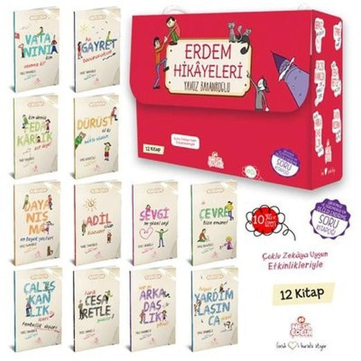 Erdem Hikayeleri - 12 Kitap Takım | Nesil Çocuk Yayınları