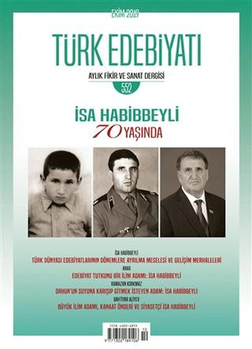 Türk Edebiyatı Dergisi Sayı: 552 Ekim 2019 | Türk Edebiyatı Dergisi (Ciltsiz)