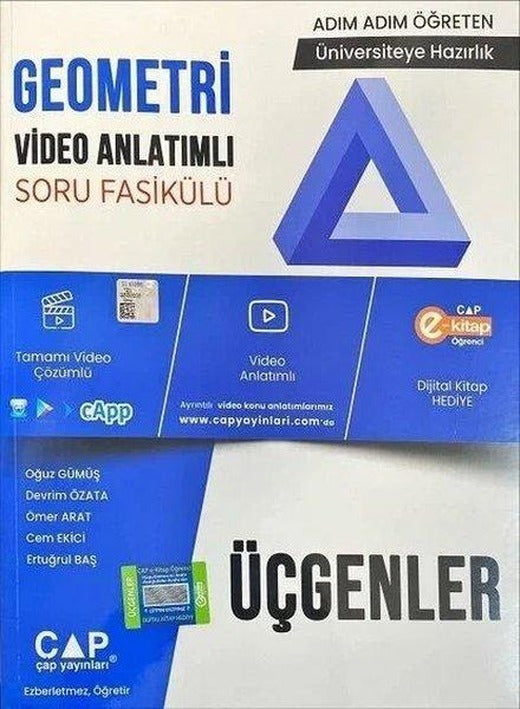 Geometri Üçgenler Konu Anlatımlı Soru Fasikülü | Çap Yayınları (İnce Kapak)