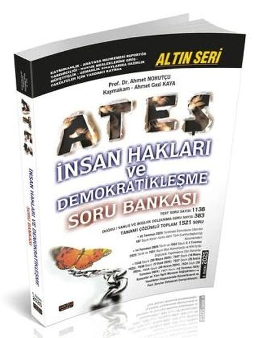ATEŞ İnsan Hakları ve Demokratikleşme Soru Bankası Çözümlü | Savaş Yayınevi (Ciltsiz)