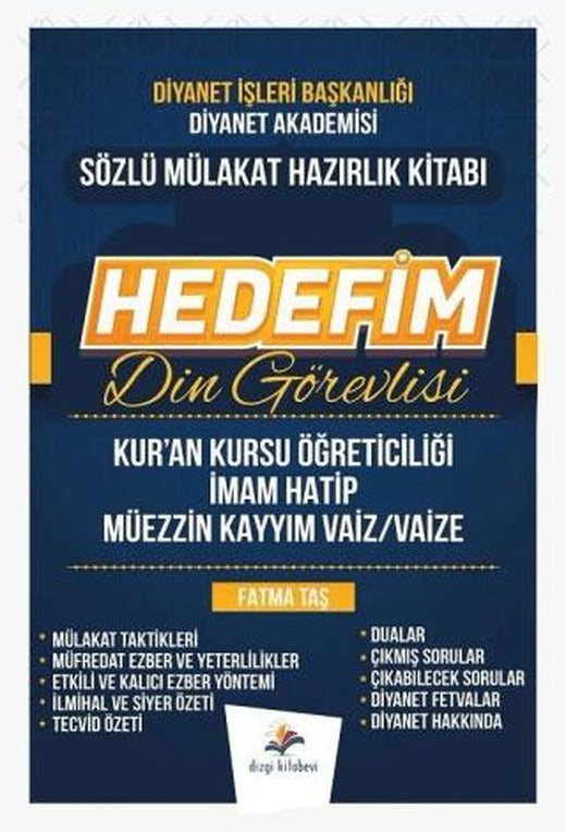 2026 Hedefim Din Görevlisi Sözlü Mülakat Hazırlık Kitabı | Dizgi Kitap (Ciltsiz)