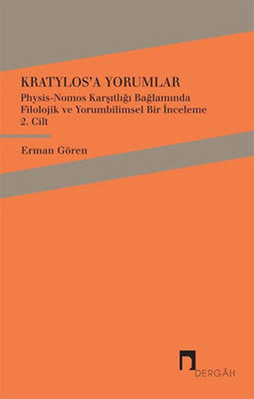 Kratylos 2. Cilt - Kratylos'a Yorumlar | Dergah Yayınları