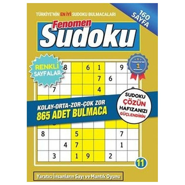 Fenomen Sudoku Bulmaca - 11 | Maxı Yayıncılık (İnce Kapak)
