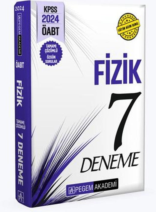 2024 KPSS ÖABT Fizik Öğretmenliği Tamamı Çözümlü 7 Deneme | Pegem Akademi Yayıncılık (Ciltsiz)
