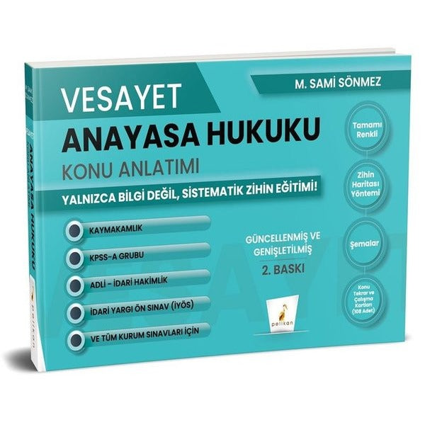 Vesayet Anayasa Hukuku Konu Anlatımı | Pelikan Yayınları (İnce Kapak)