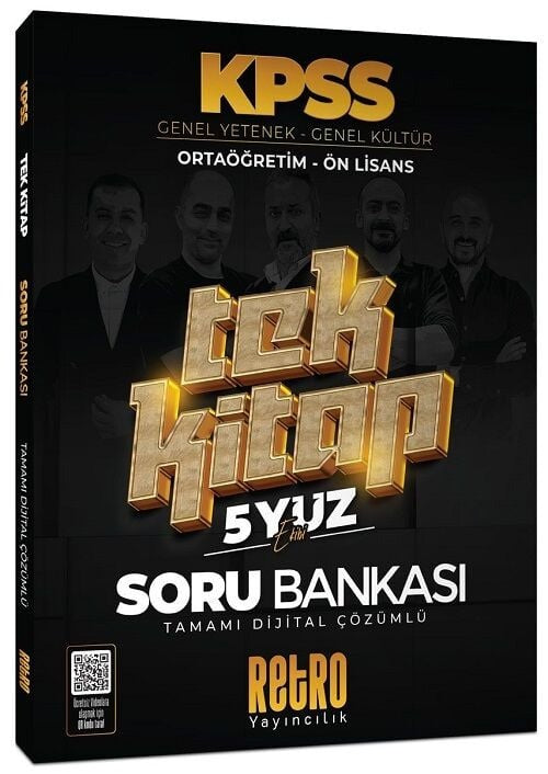 KPSS Ortaöğretim Ön Lisans Tek Kitap Soru Bankası