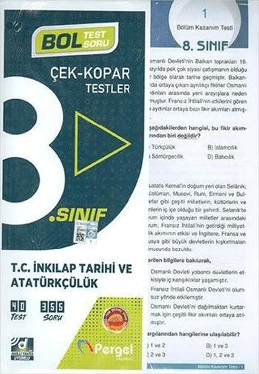 8. Sınıf T.C. İnkılap Tarihi ve Atatürkçülük Test (31 BT-9 ÜT) | Pergel Yayınları (Ciltsiz)