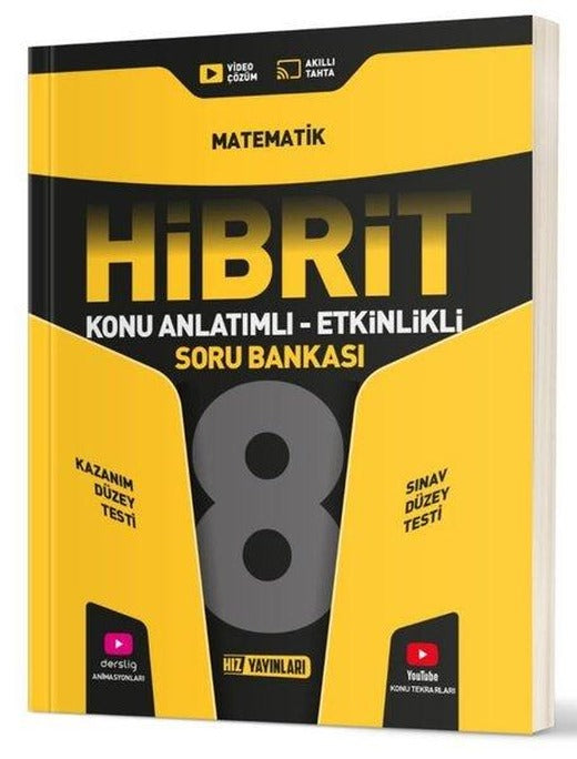 8. Sınıf Hibrit Matematik Soru Bankası | Hız Yayınları (İnce Kapak)