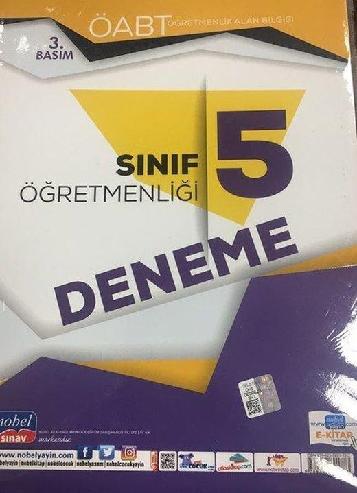 2021 ÖABT Sınıf Öğretmenliği 5 Deneme | Nobel Sınav (İnce Kapak)