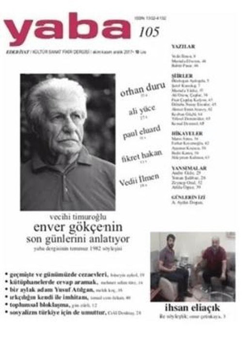 Yaba Edebiyat Dergisi Sayı: 105 Ekim-Kasım-Aralık 2017 | Yaba Dergisi Yayınları (Ciltsiz)