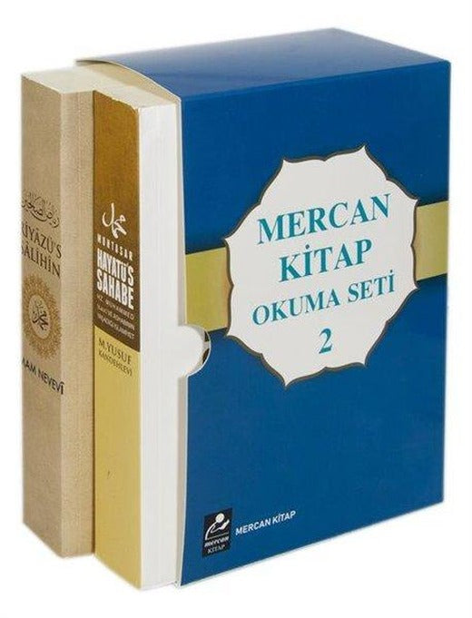 Mercan Okuma Seti 2 - Muhtasar Hayatü's - Sahabe ve Riyazü's Salihin - 2 Kitap Kutulu Set | Mercan Kitap (İnce Kapak)