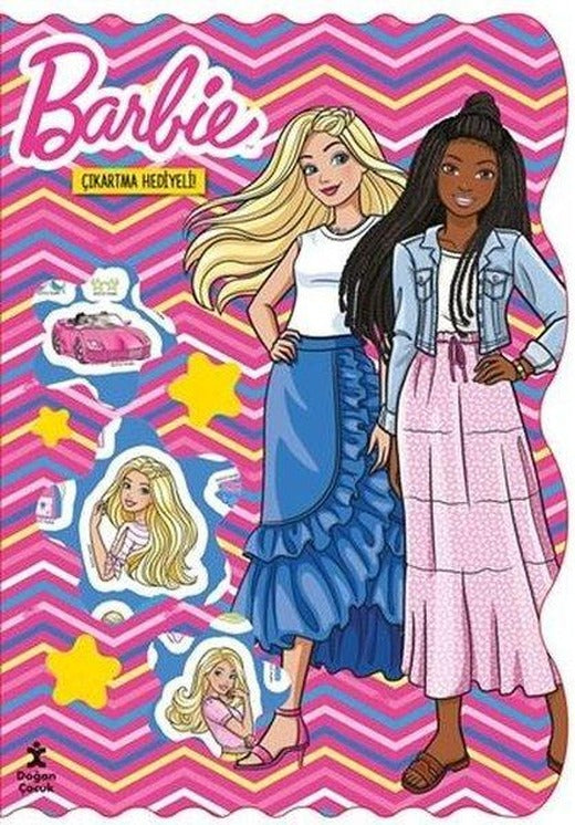 Barbie Bol Bol Boya - Bol Bol Yapıştır Boyama Kitabı - Çıkartma Hediyeli! | Doğan Çocuk (İnce Kapak)