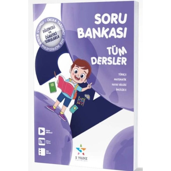 2.Sınıf Tüm Dersler Soru Bankası | 5 Yıldız Yayınları (İnce Kapak)