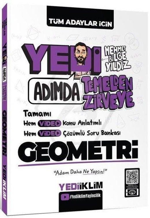 Yediiklim KPSS Tümad 7 Adım Temel Zirve Geometri | Yediiklim Yayınları (İnce Kapak)