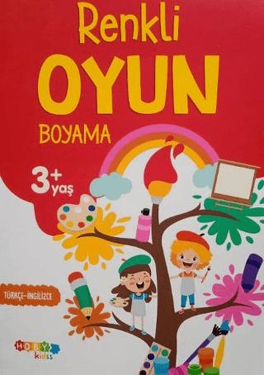Hoby Kidss Renkli Oyun +3 Yaş Boyama | Hobby Kids (Ciltsiz)