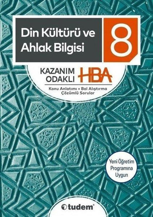 8.Sınıf Din Kültürü ve Ahlak Bilgisi Kazanım Odaklı Konu Anlatımı | Tudem Yayınları - Ders Kitapları (İnce Kapak)