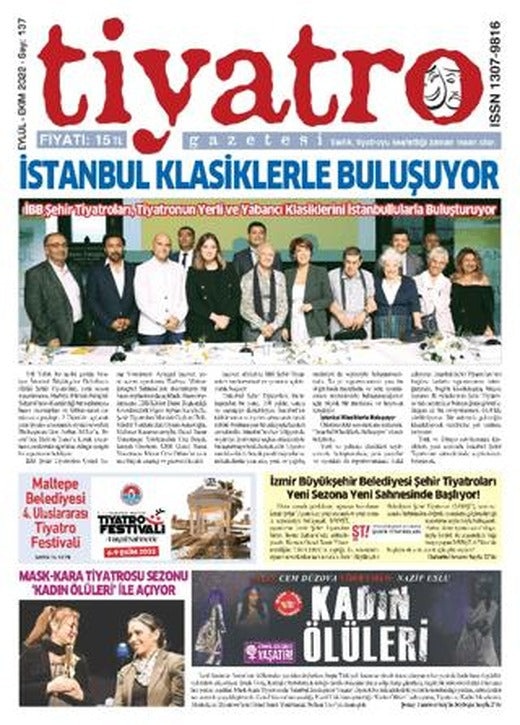 Tiyatro Gazetesi Sayı: 137 Eylül - Ekim 2022 | Tiyatro Gazetesi (Ciltsiz)