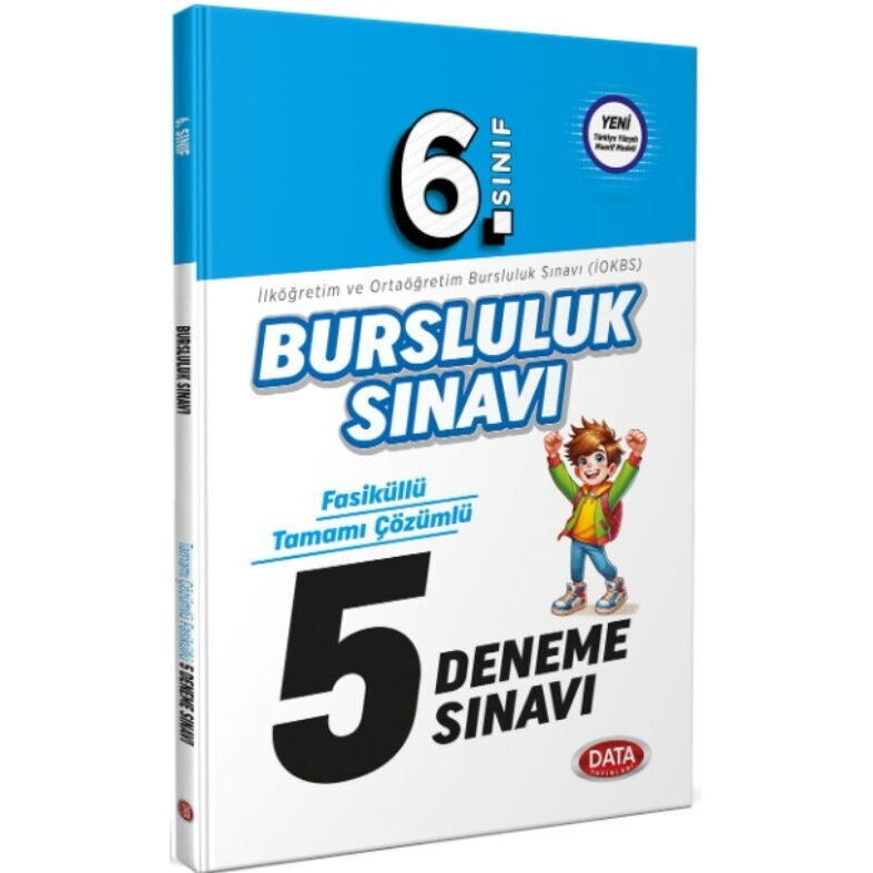 6. Sınıf Bursluluk Sınavı Fasiküllü Tamamı Çözümlü 5 Deneme | Data Yayınları (Ciltsiz)
