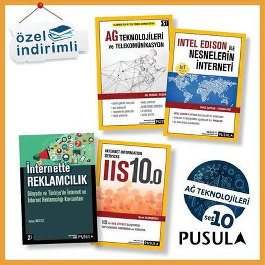 Pusula - Ağ Teknolojileri Seti - 4 Kitap Takım | Pusula Yayıncılık (İnce Kapak)