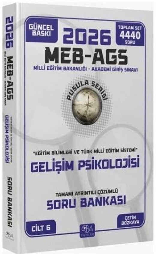 2026 MEB-AGS Eğitim Bilimleri Gelişim Psikolojisi Soru Bankası Çözümlü | CBA Akademi (Ciltsiz)