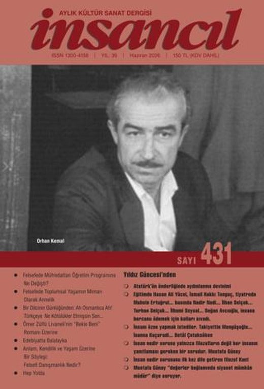 İnsancıl Aylık Kültür ve Sanat Dergisi Sayı: 431 Haziran 2026 | İnsancıl Dergisi Yayınları (Ciltsiz)