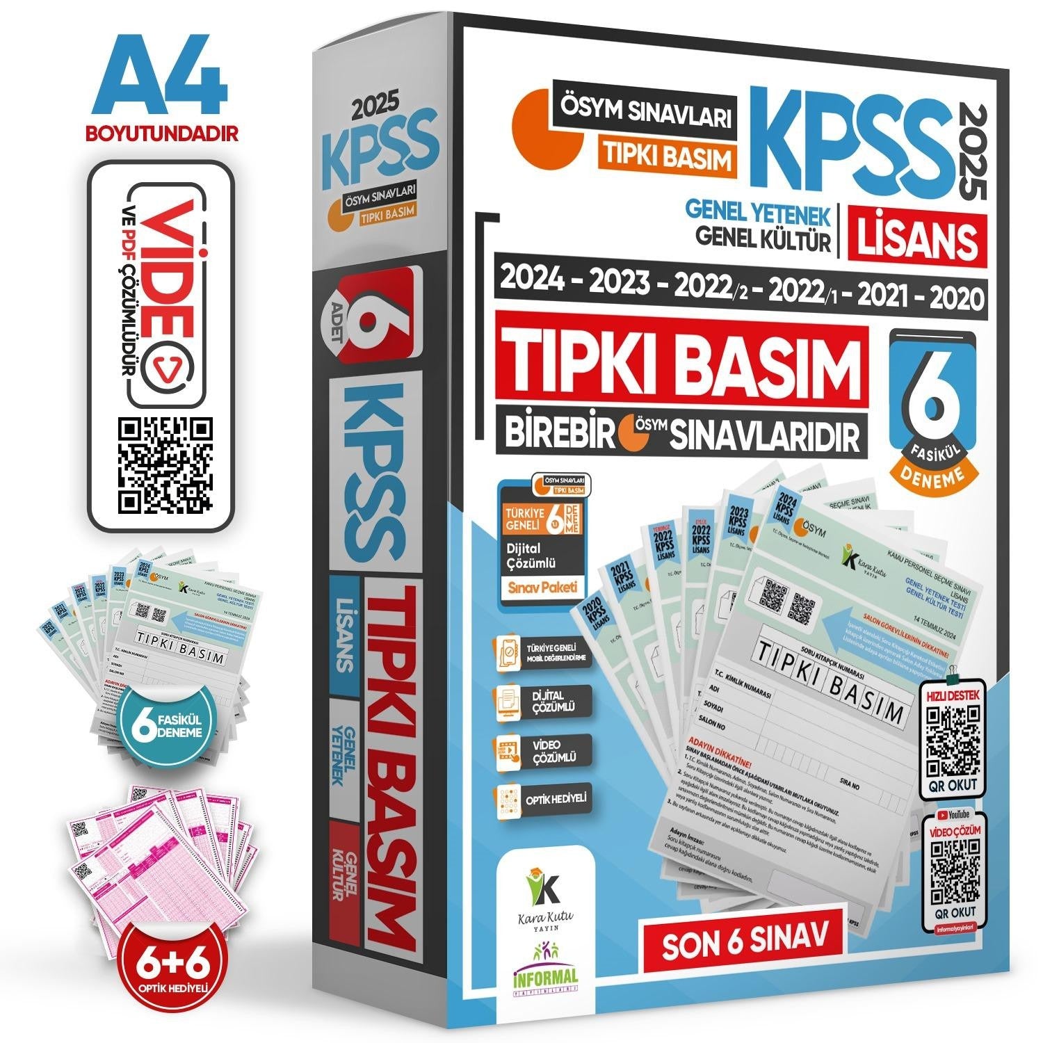2026 KPSS Lisans ÖSYM Çıkmış Soru Tıpkı Basım 6lı Deneme Paketi Video Çözümlü Türkiye Geneli