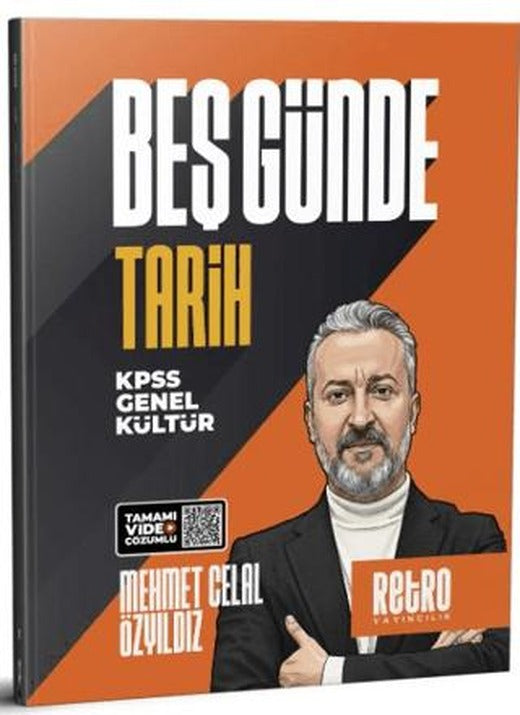 KPSS Genel Kültür Beş Günde Tarih Kamp Kitabı | Retro Yayıncılık (Ciltsiz)