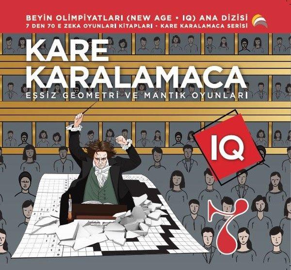 Kare Karalamaca 7 - 7'den 70'e Zeka Oyunları Kitapları Eşsiz Geometri ve Mantık Oyunları | Ekinoks (İnce Kapak) - Resim 1