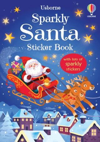 Sparkly Santa Sticker Book | Usborne (Ciltsiz) - Resim 1