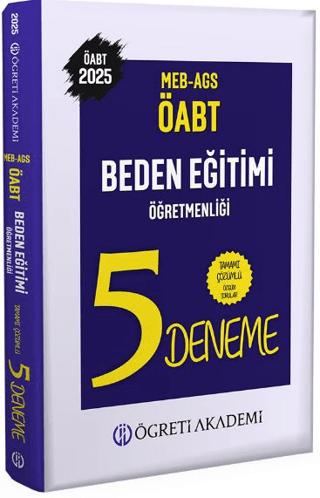 2025 MEB AGS ÖABT Beden Eğitimi Öğretmenliği Tamamı Çözümlü 5 Deneme | Öğreti Akademi (Ciltsiz) - Resim 1