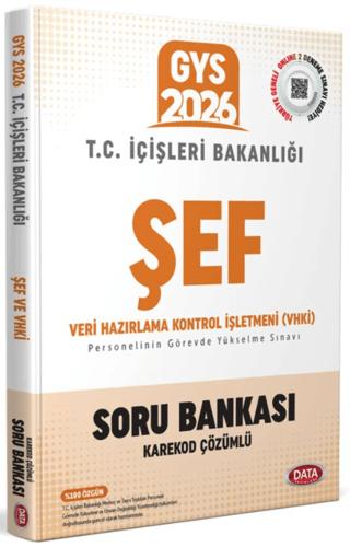 T.C. İçişleri Bakanlığı VHKİ ve Şef GYS Soru Bankası - Karekod Çözümlü | Data Yayınları (Ciltsiz) - Resim 1