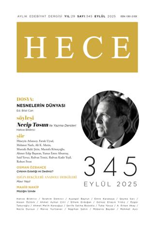 Hece Dergisi - Sayı 345 Eylül 2025 | Hece Dergisi (Ciltsiz) - Resim 1