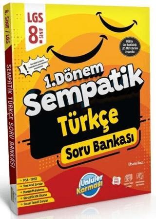 8. Sınıf LGS Türkçe 1. Dönem Sempatik Soru Bankası | Ünlüler Karması (Ciltsiz) - Resim 1