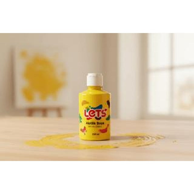Let’s Akrilik Boya Sarı 250 ml | Lets