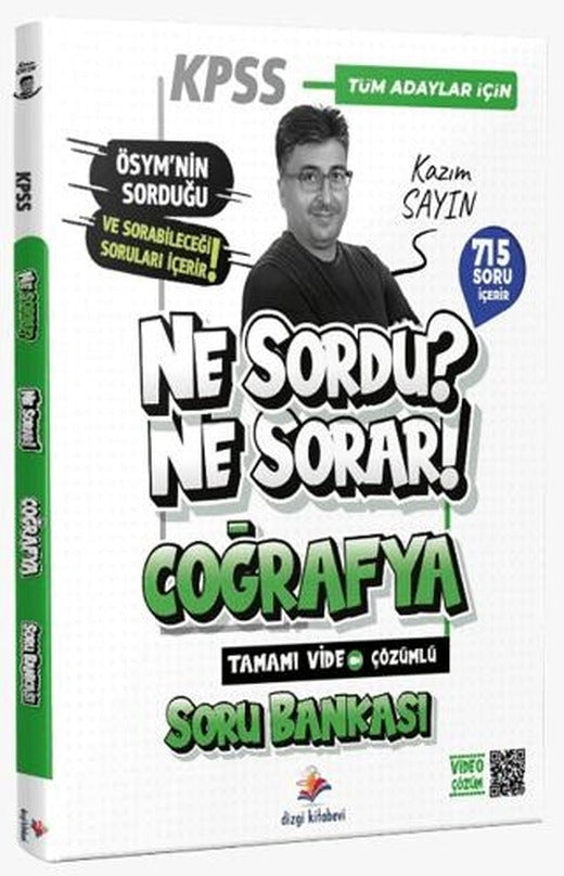 2026 Ne Sordu Ne Sorar KPSS Coğrafya Tamamı Video Çözümlü Soru Bankası