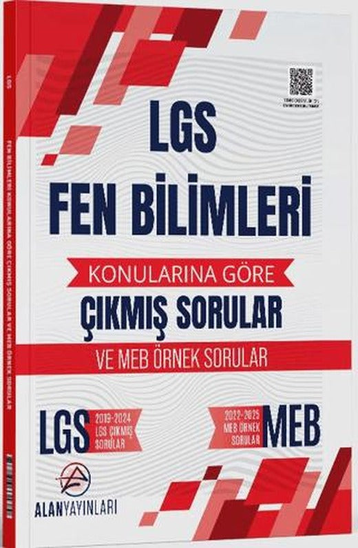 8. Sınıf LGS Fen Bilimleri Konularına Göre Çıkmış Sorular | Alan Yayınları (Ciltsiz)