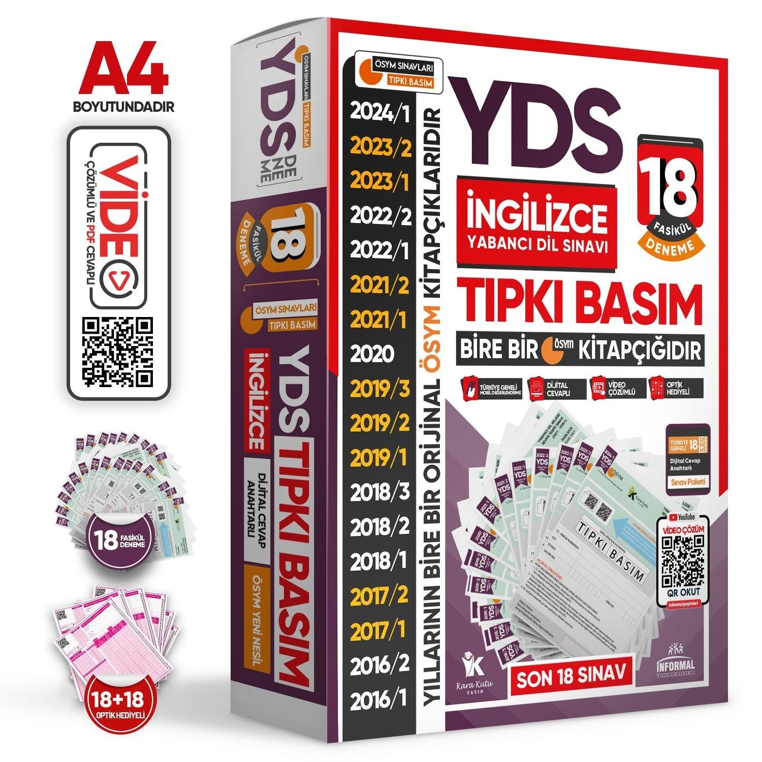 2026 YDS İngilizce ÖSYM Tıpkı Basım Çıkmış Soru Deneme Paketi 28li Dijital Çözümlü Fasikül SETİ