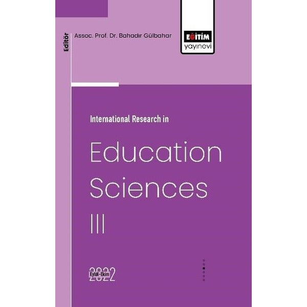 İnternational Research in Education Sciences 3 | Eğitim Yayınevi