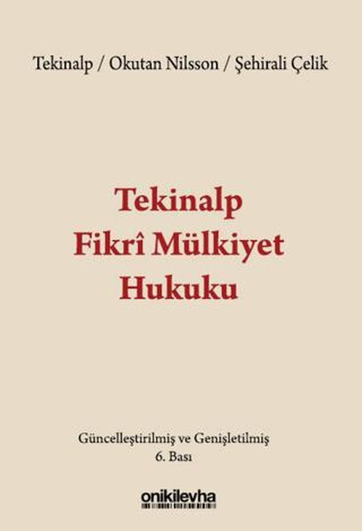 Tekinalp Fikri Mülkiyet Hukuku | On İki Levha Yayınları (Ciltli)