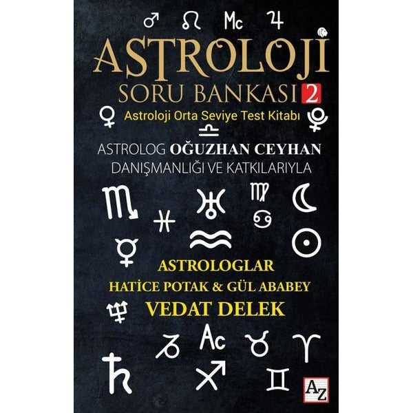Astroloji Soru Bankası 2 - Astroloji Orta Seviye Test Kitabı | Az Kitap