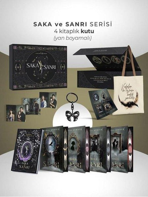 Saka ve Sanrı Seti - Yan Boyamalı Kutu - 4 Kitap Takım | Ephesus Yayınları (Ciltli)