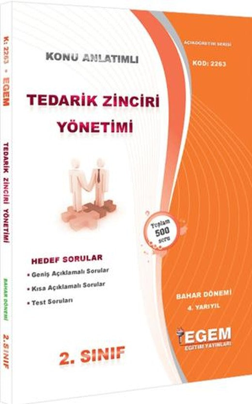 Tedarik Zinciri Yönetimi (Bahar Dönemi) Konu Anlatımlı Soru Bankası
