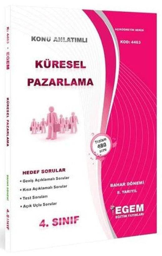 AÖF 4. Sınıf Küresel Pazarlama Konu Anlatımlı Kod: 4463