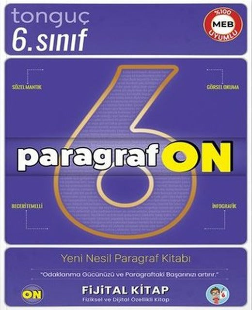 6. Sınıf ParagrafON Soru Bankası | Tonguç Akademi (İnce Kapak)