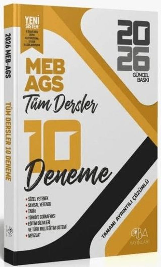2026 MEB-AGS Tüm Dersler 10 Deneme