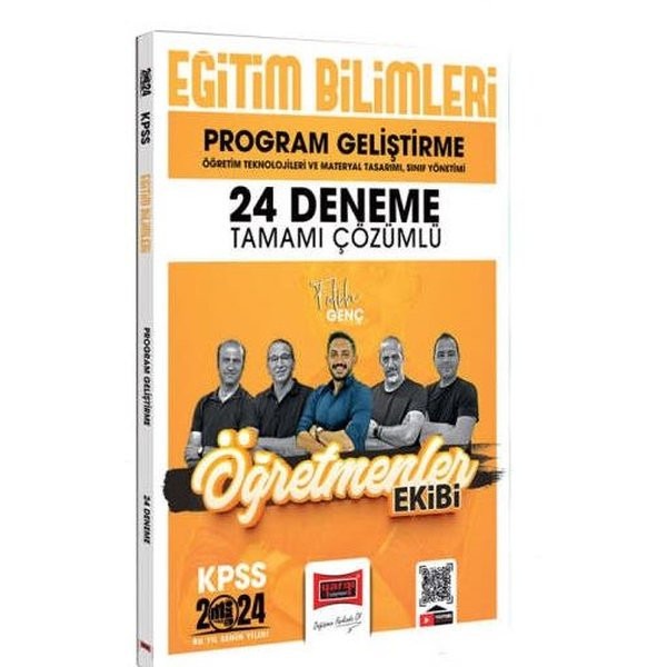 2024 KPSS Eğitim Bilimleri Öğretmenler Ekibi Program Geliştirme Tamamı Çözümlü 24 Deneme | Yargı Yayınevi (Ciltsiz)