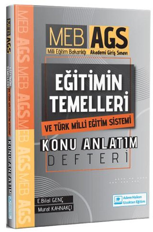 MEB-AGS Eğitimin Temelleri ve Türk Milli Eğitim Sistemi Konu Anlatım Defteri