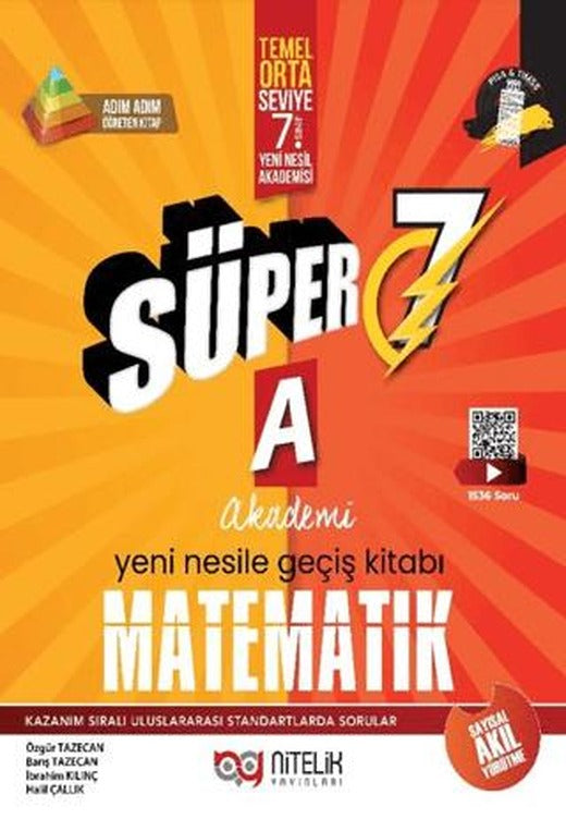 7. Sınıf Süper Matematik Soru Kitabı (A) | Nitelik Yayınları (Ciltsiz)