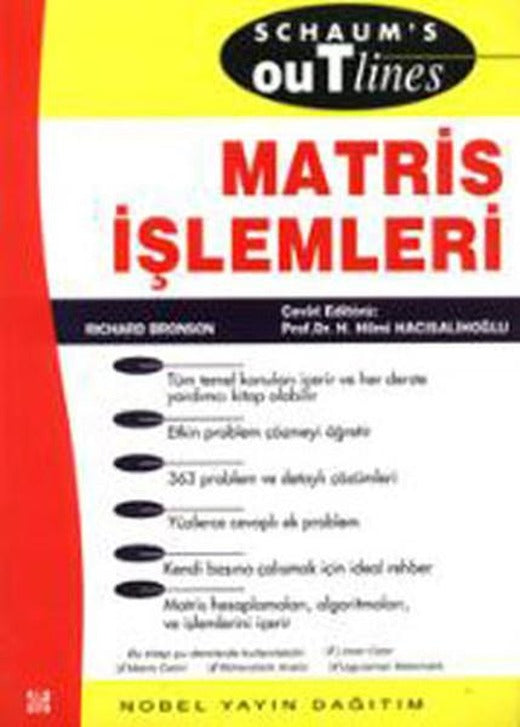Matris İşlemleri | Nobel Akademik Yayıncılık (İnce Kapak)
