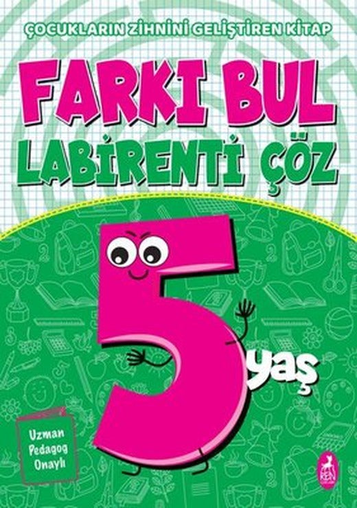 Farkı Bul Labirenti Çöz - 5 Yaş | Ren Kitap